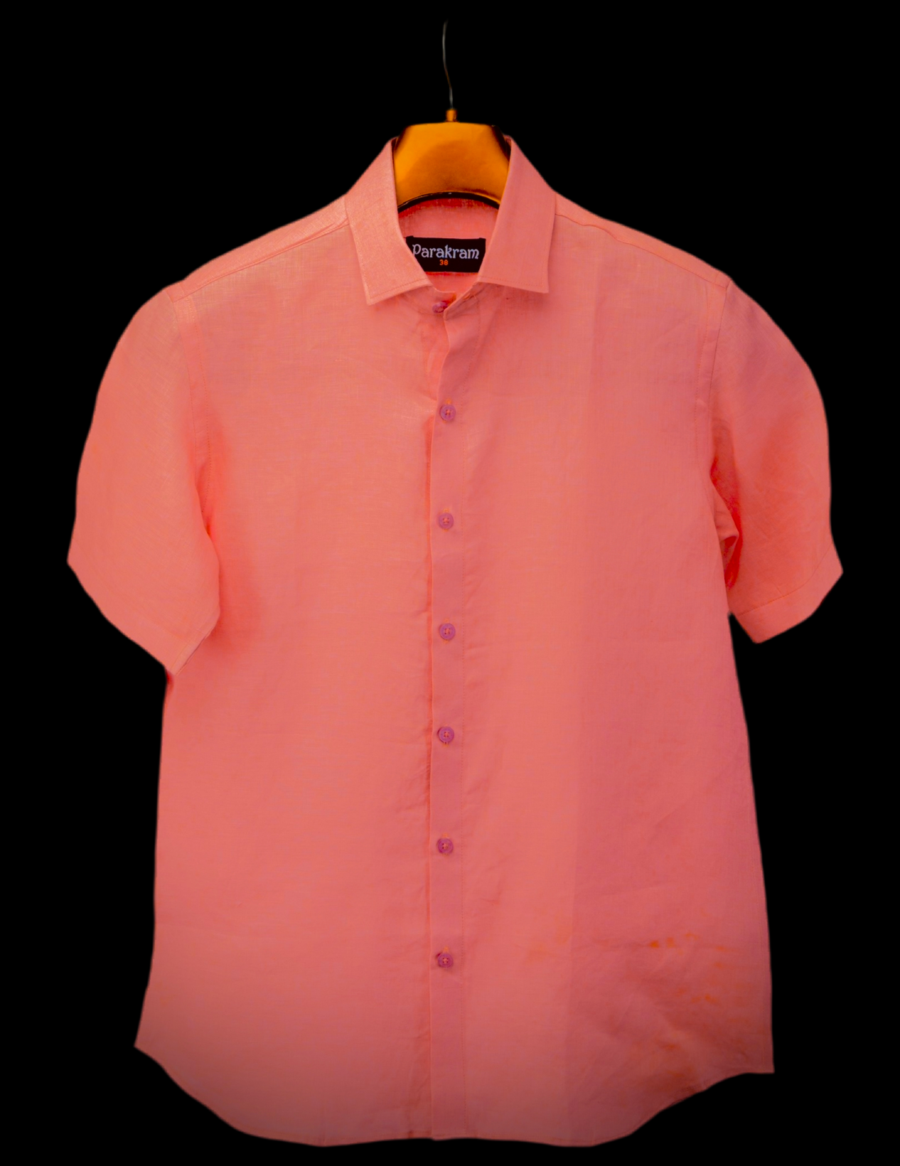 100% Linen Short Sleeve Men Shirt