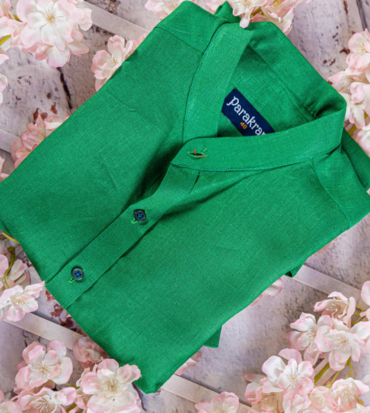 100% Linen Long Sleeve Men Shirt