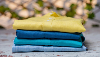 100% Linen Long Sleeve Men Shirt